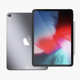 3D Space Gray iPad Pro 2019 11 inch